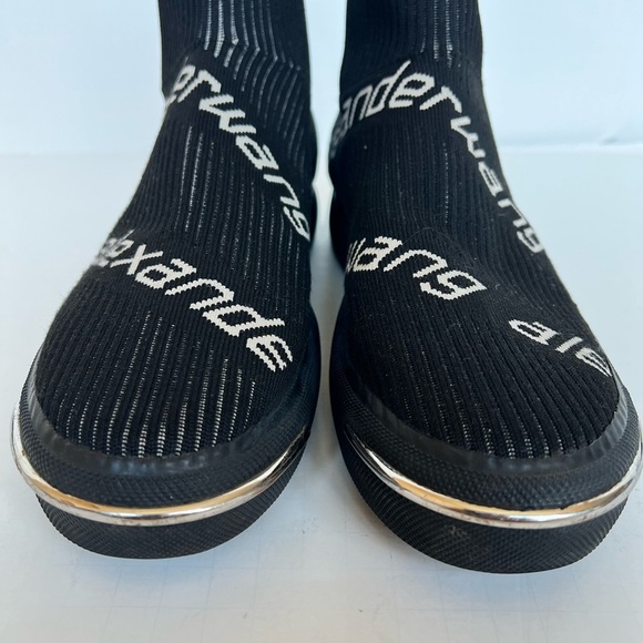 Alexander Wang Pia Logo Knit Sneaker - Picture 2 of 9